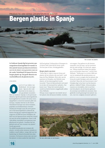 Bergen plastic in Spanje
