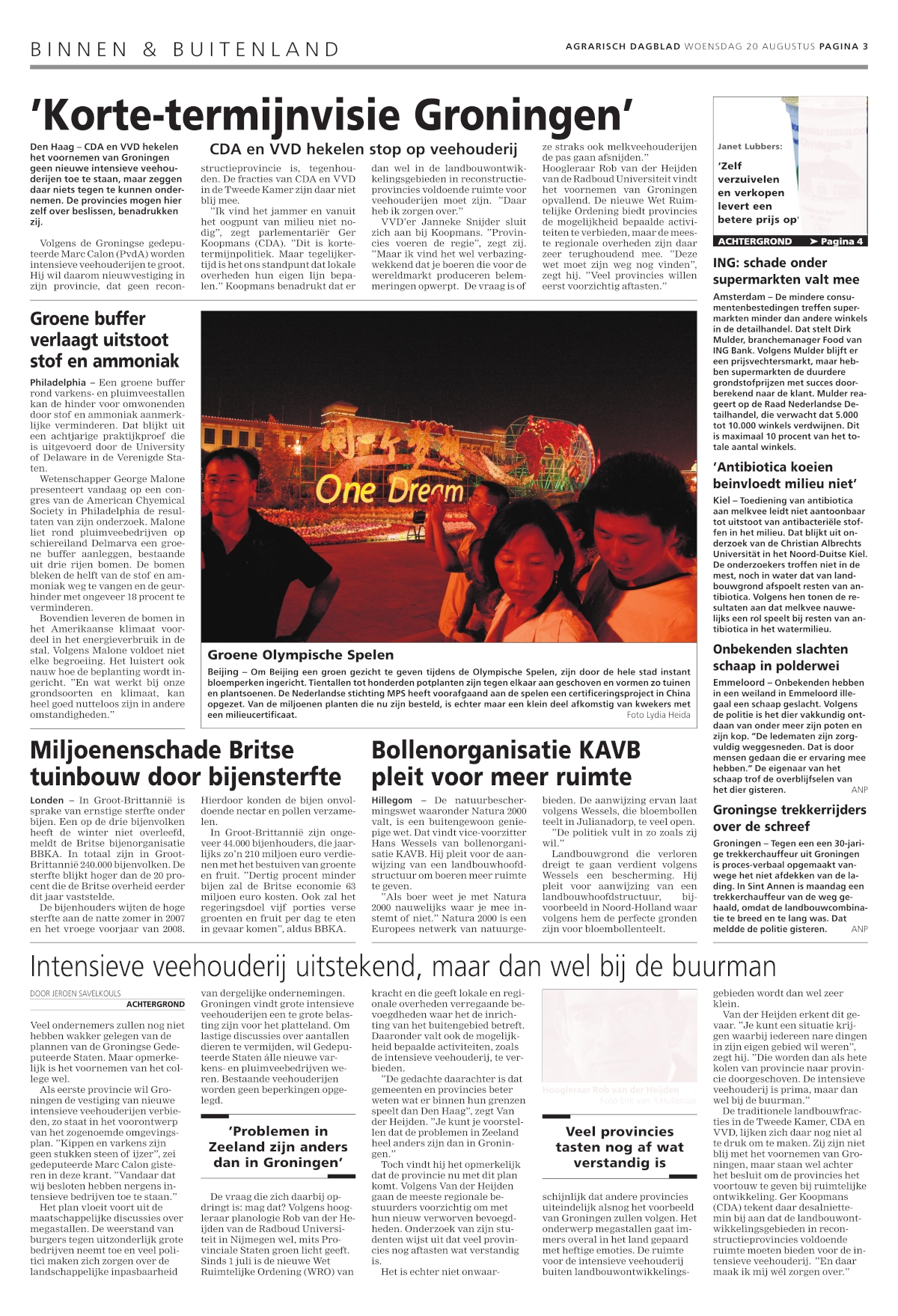 One dream - Groene Olympische Spelen