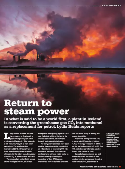 Return to steam power - Converting CO2 into fuel | Portfolio